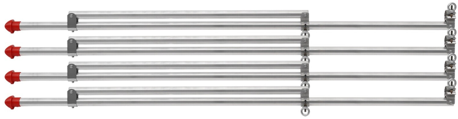 Hymer Juego de pescantes para andamio rodante ADVANCED SAFE-T, pack de 4 (707002)