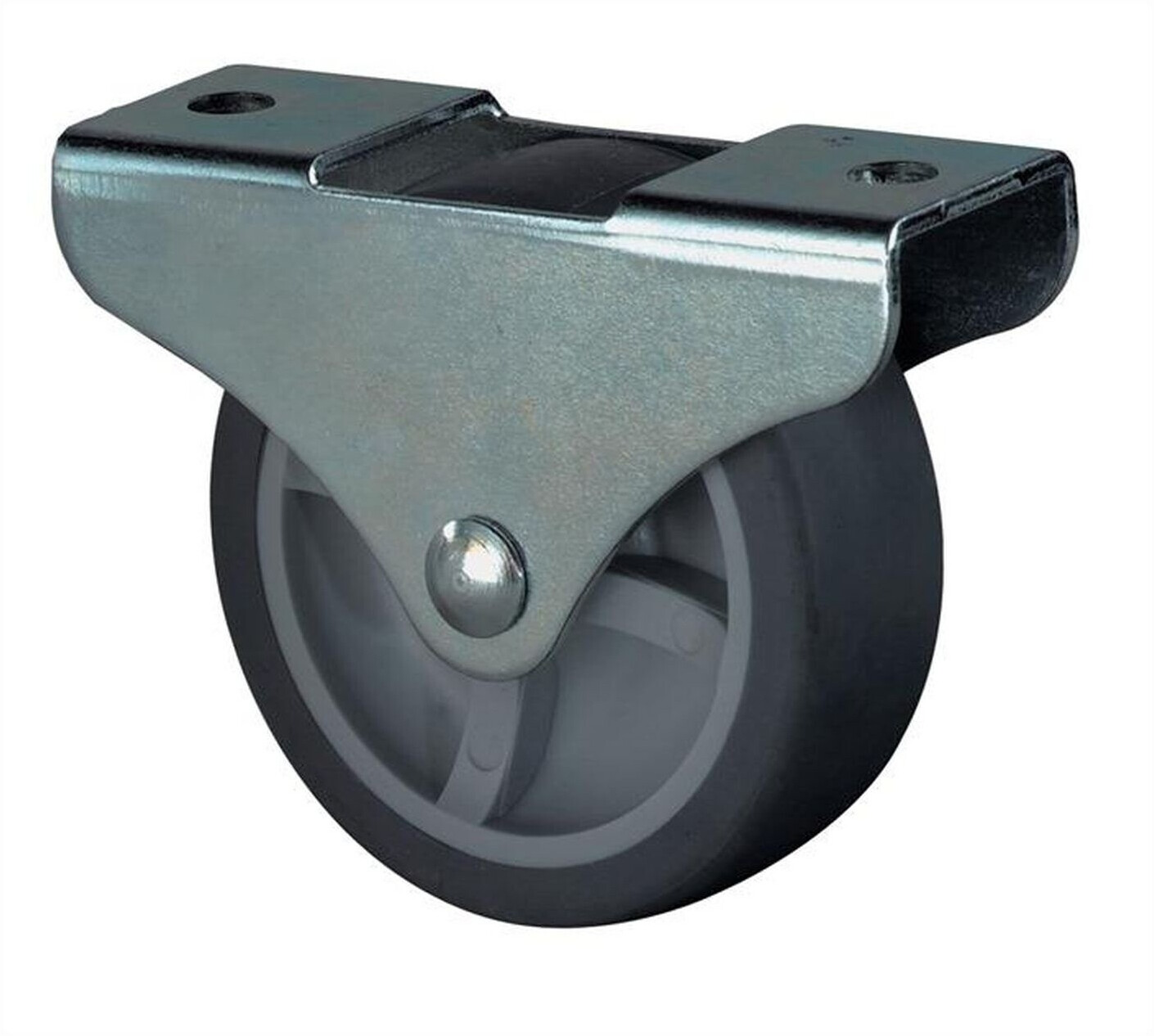 BS Rollen Cabinet Castor Wheel-Ø 50 mm Load Capacity 50 kg Rubber with Mounting Plate (E51.050)