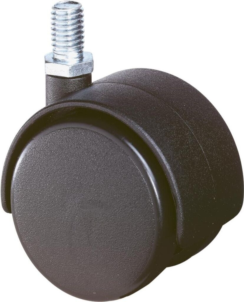 BS Rollen Plastic Double Castor D.40mm Load Capacity 30kg Threaded Pin M8 (F75.040.G08)