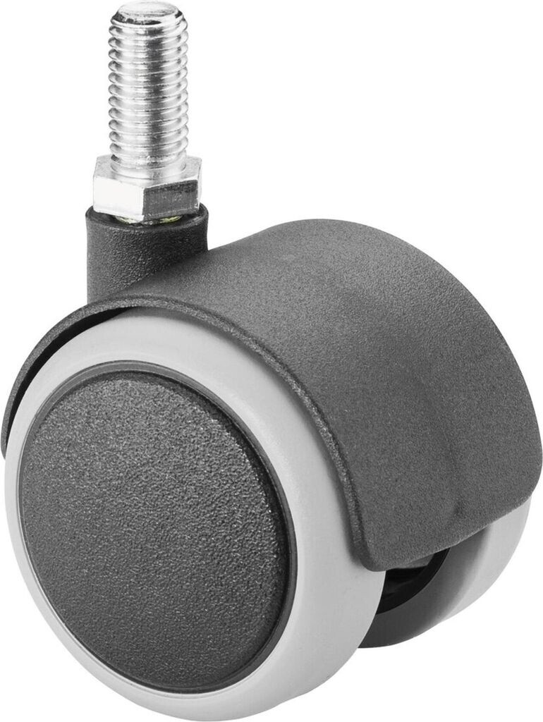BS Rollen Plastic double castor 50 mm with threaded pin M10x20 (F76.050.G10)