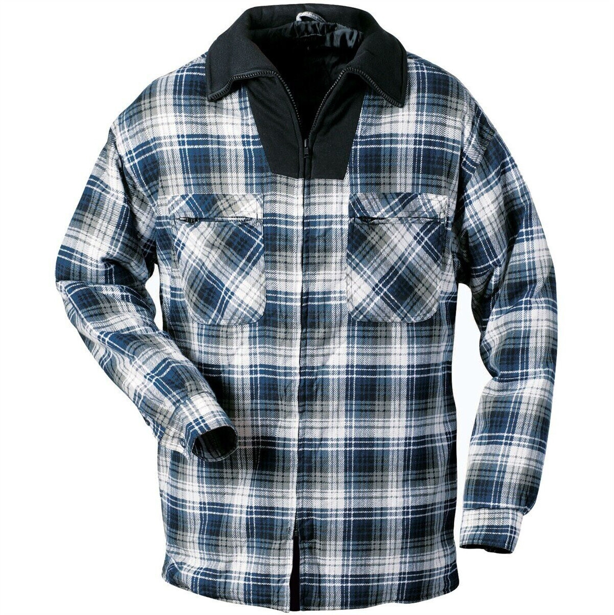 Craftland Thermohemd mit Futter "INUVIK" blau-kariert (1748)