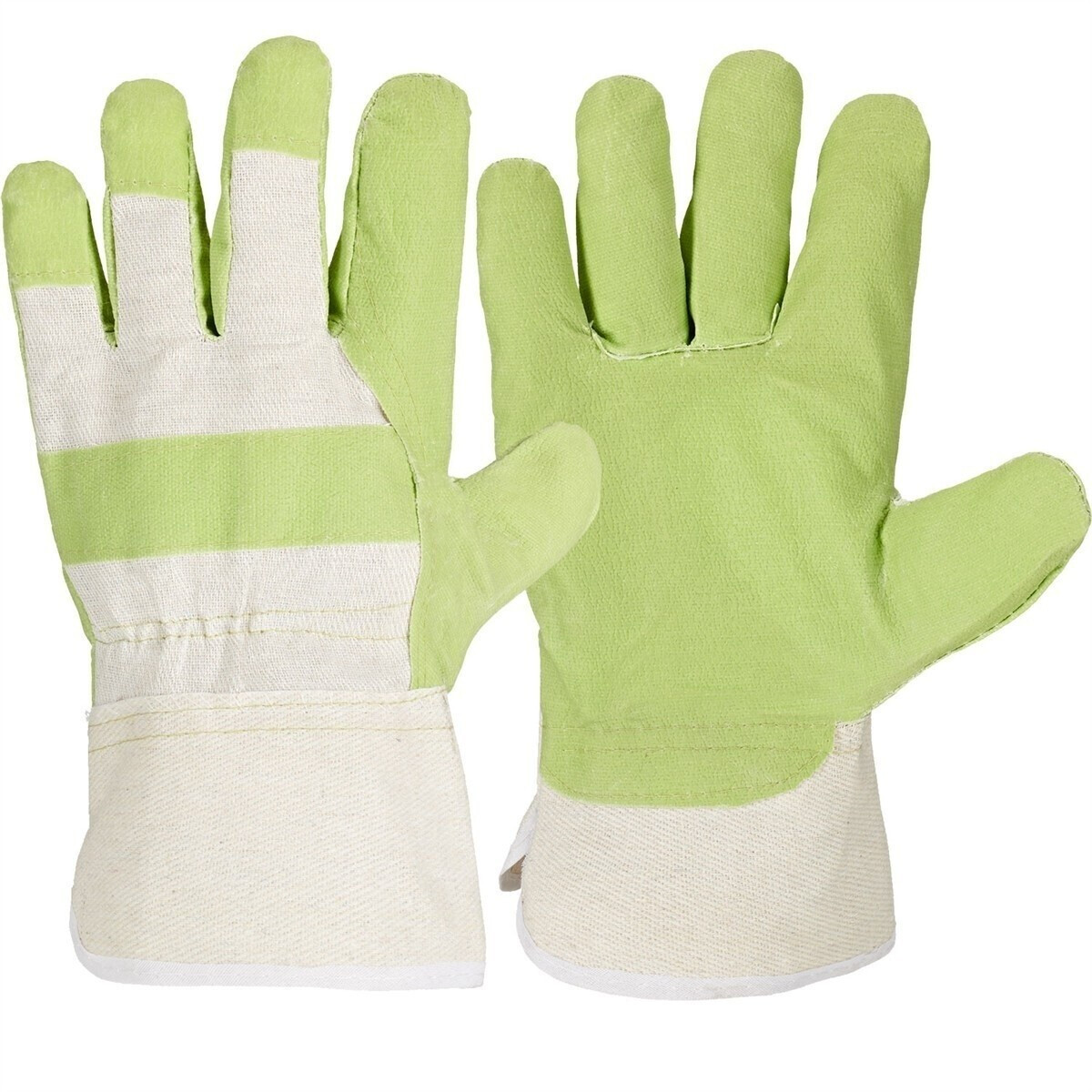 Stronghand Faux Leather Work Gloves KLH green (0130)