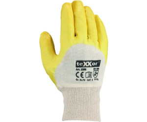 Feldtmann Yellowstar Nitrile Gloves yellow with knitted cuff (0550-10H)