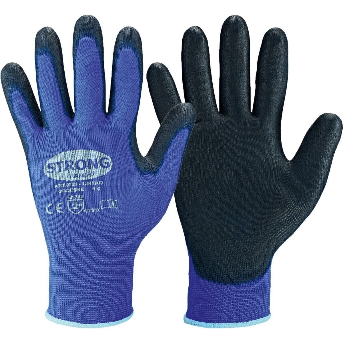Stronghand Lintao ultralight nylon fine knitted glove with PU coating (F0720)