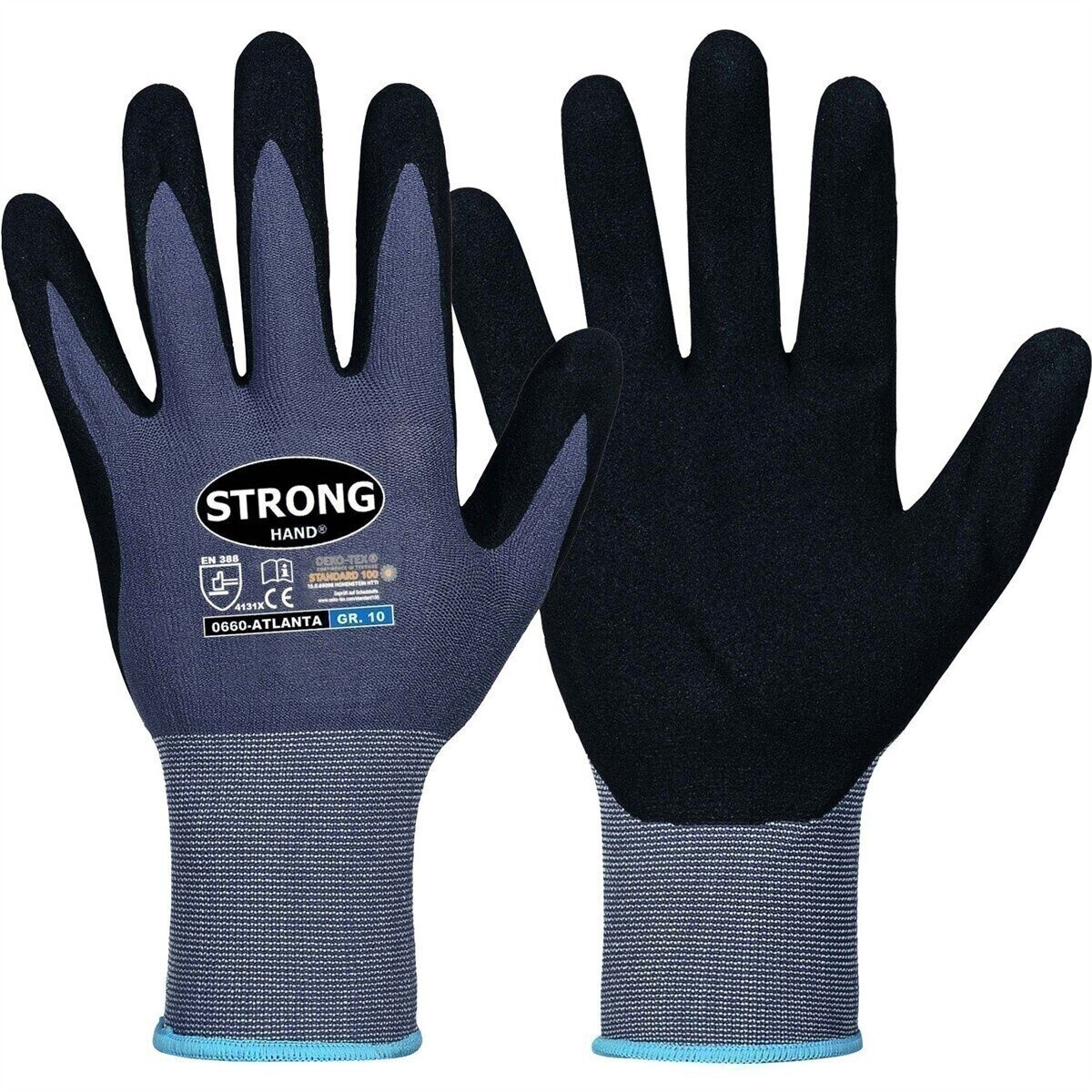 Stronghand Atlanta Knitted Gloves with Nitrile Foam Coating (0660)