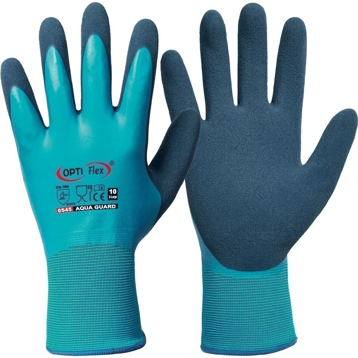Optiflex Gloves Aqua Guard blue Latex (0545-11H)