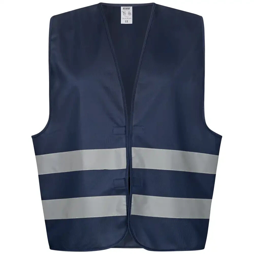 Safestyle SKARDE Warnweste marine mit Reflexstreifen EN 17353 Typ B3 (22661)