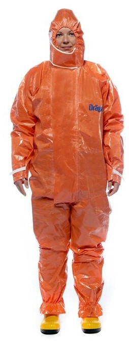 Dräger SPC 4400 CLF Protective Suit for Liquids and Solids Orange Type 3/4/5/6 (R63556)