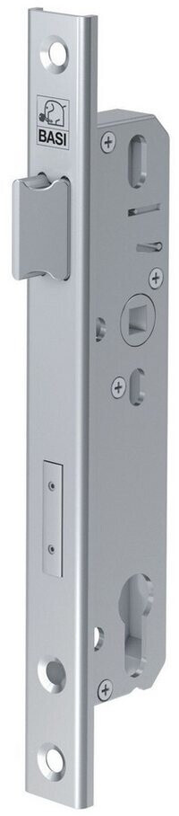 Basi Tubular frame mortise lock Silver (9585-3020U)