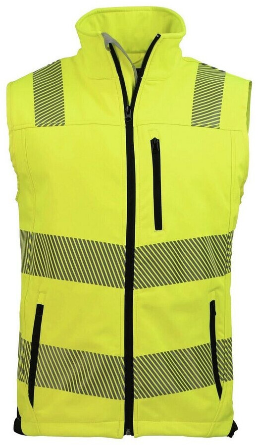 Asatex Prevent Softshell-Warnweste gelb/schwarz (PTW-SW)