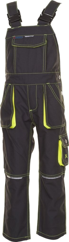 Planam Junior Dungarees anthracite/yellow (6120086)