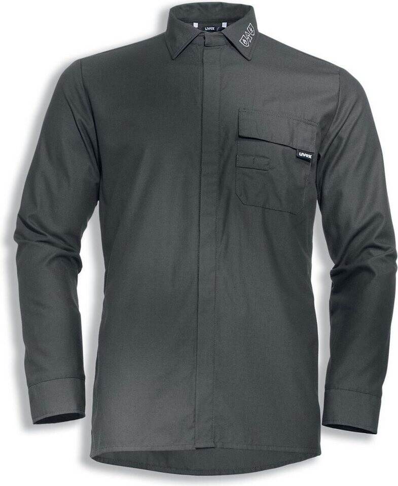 uvex Multifunction FR Langarmhemd grau/blau (8940944)