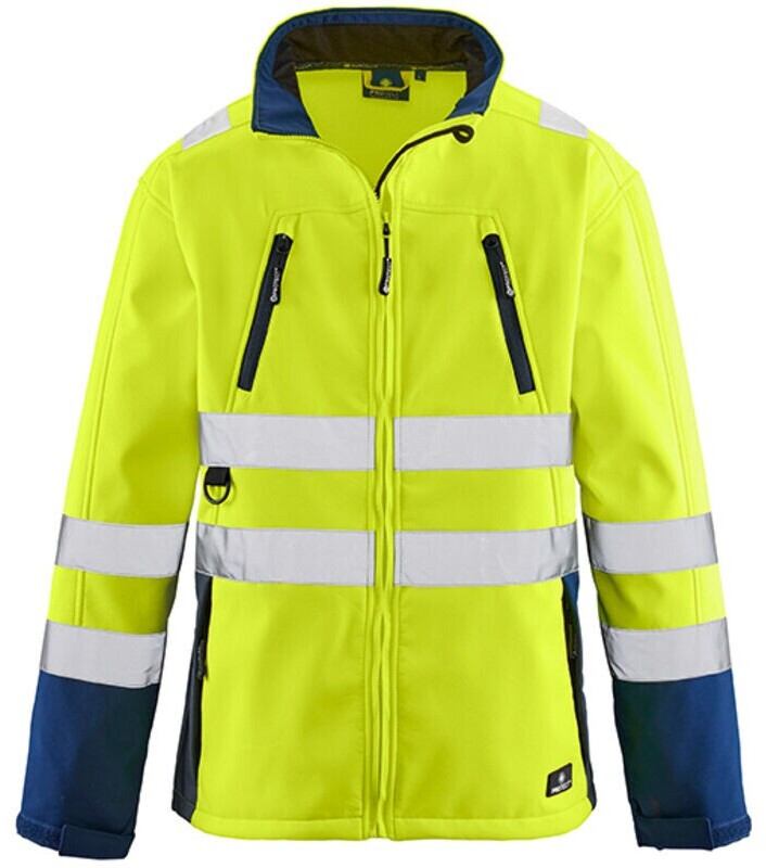 4Protect Pittsburgh Warnschutz-Softshelljacke leuchtgelb/navy (3476)