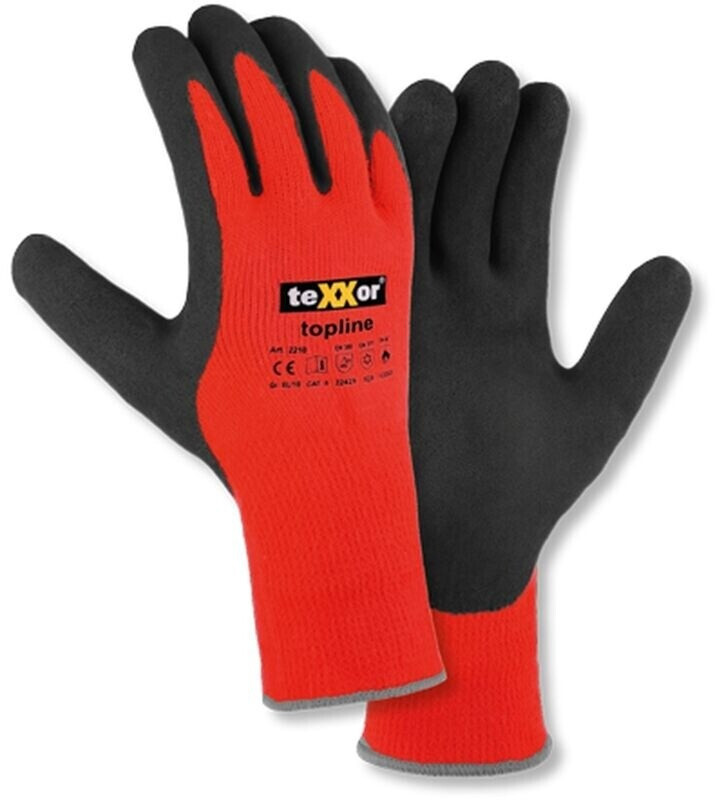 teXXor Topline Winter Gloves Polyacrylic Orange/Grey (2210-11)