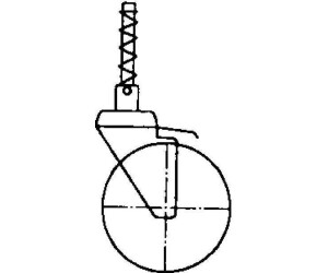 Munk Spring roller for platform stairs electrically conductive with locking device (050112)