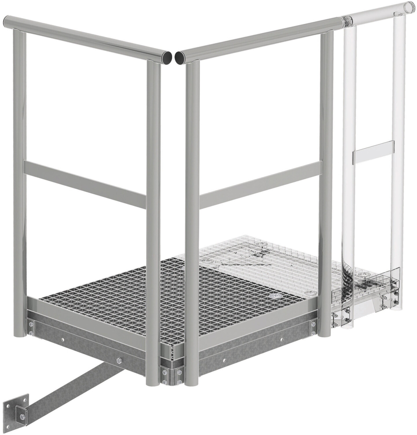 Munk Plataforma Básica 800 x 800 mm para Sistemas de Escalera (60942)