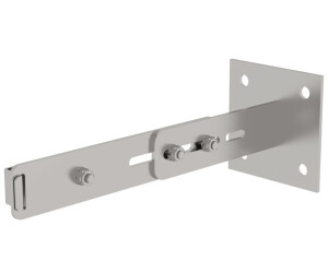 Munk Wall bracket with clamp, adjustable 275-375mm, stainless steel (68261)