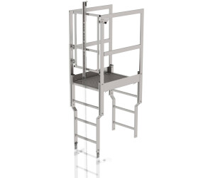 Munk Attic Passage with Security Door and Fall Protection Rail Stainless Steel (68507)