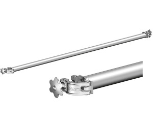 Layher Base strut 1.80 m with 2 half couplings hot-dip galvanized (1324180)