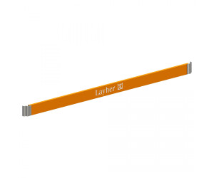 Layher Longitudinal toeboard with claw 2.85 m orange (1439285)