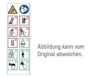 Layher Pictogram labels for stepladders (6493010)