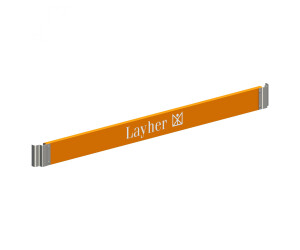 Layher Toeboard with claw 1.95 m wooden (1439195)