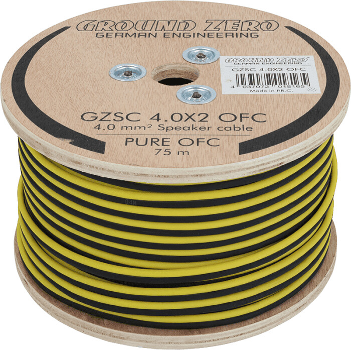Ground Zero Speaker Cable 2x 4 mm² OFC (GZSC 4.0X2 OFC)