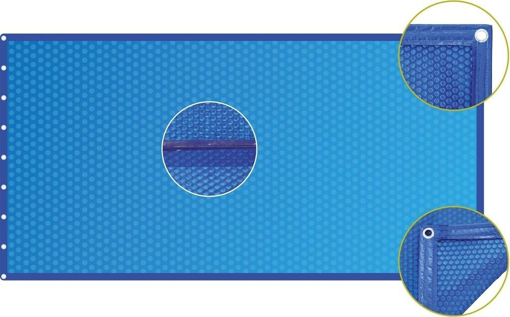 Aqualux Air bubble pool cover oval blue, 400 µm