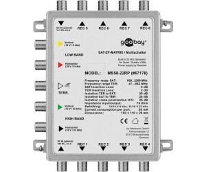 Goobay Multiswitch SAT passivo MS58-22RP 5/8 Argento (67178)