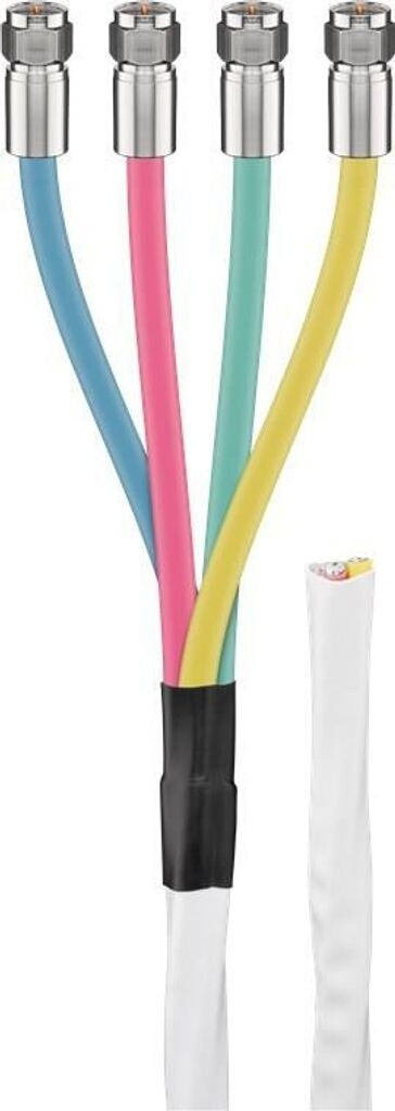 Goobay Quattro Coax-Antenna Cable 80 dB 10 m 2x shielded (67330)