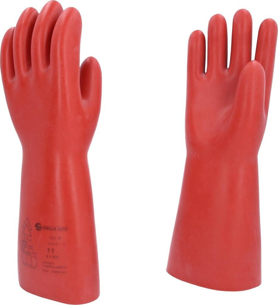 KS Tools Electrician protective gloves with mechanical protection red (117.0082)