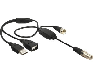 DeLock Antenna Cable with Phantom Power 5V F-Socket to F-Connector (13006)