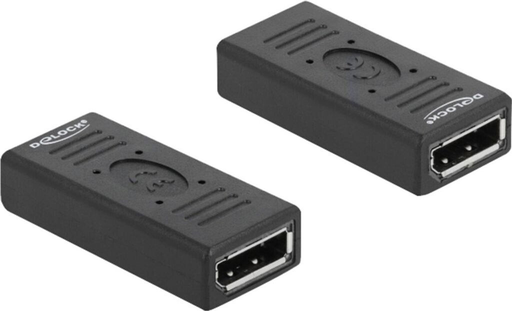DeLock DisplayPort 1.2 Adapter Female to Female Gender Changer black with Pin 20 (66643)