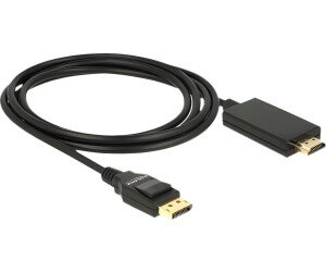 DeLock Adapter Cable DisplayPort to HDMI-A black 2 m (85317)