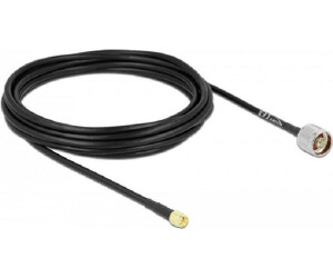 DeLock Antenna Cable SMA male to N-connector male 5m RG-58 (89465)
