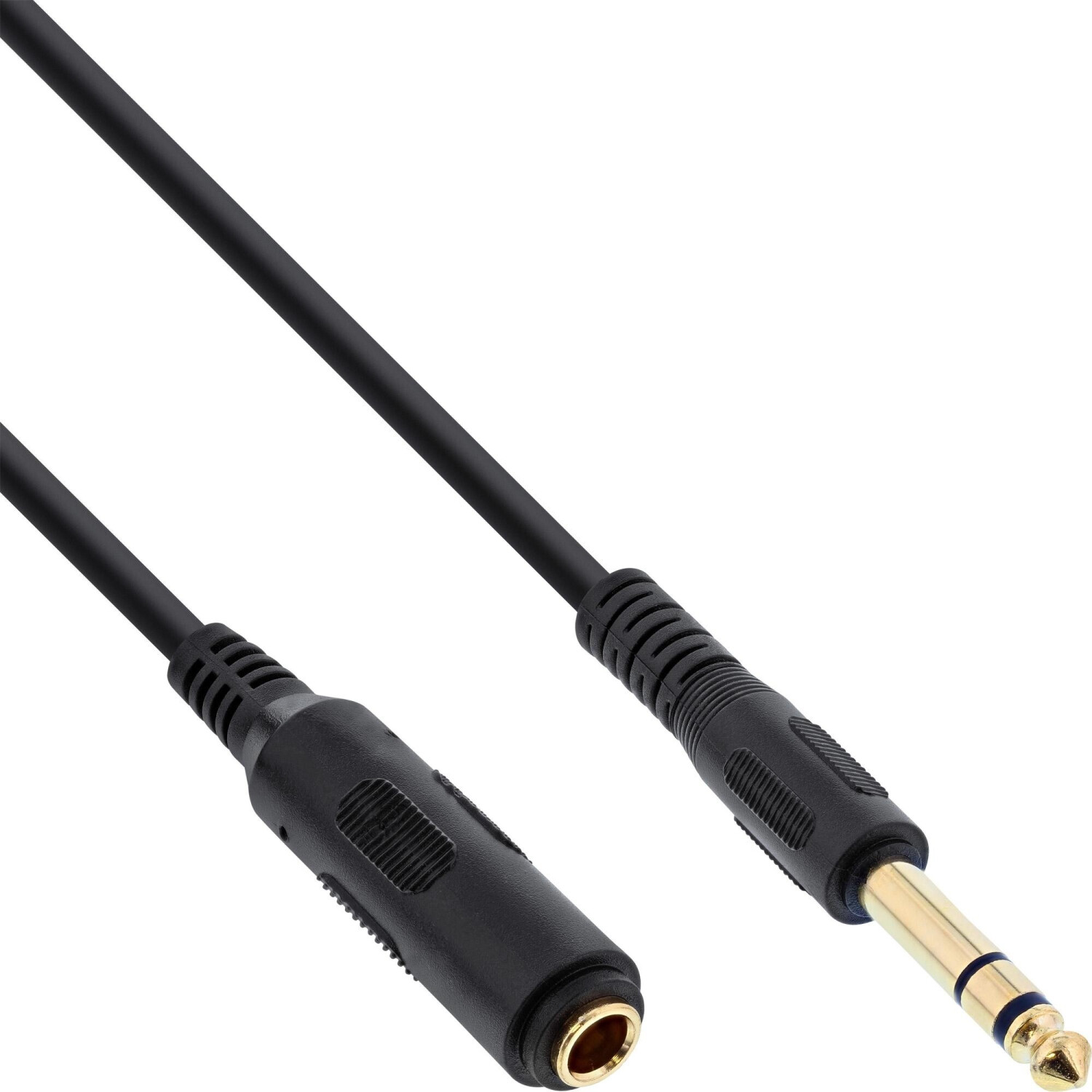 InLine Headphone Extension Cable 6.3mm Stereo with Gold-Plated Connectors 1m (99971)