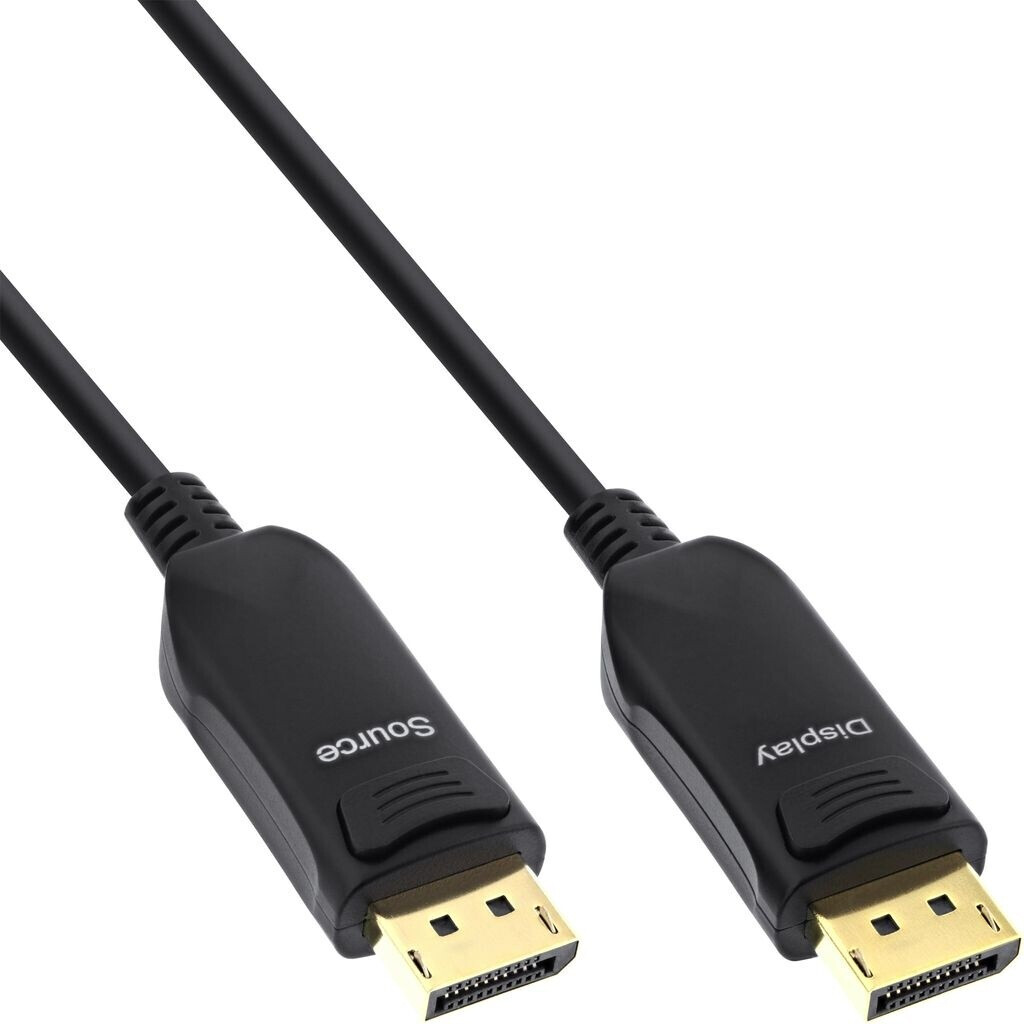 InLine DisplayPort 1.4 AOC Kabel, 8K 30Hz/4K 120Hz, schwarz, 25m (17225I)