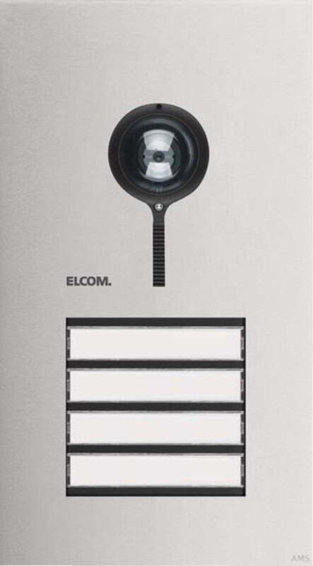 ELCOM Video Door Station 4/1 2-Wire Stainless Steel ONE (REQ504Y)