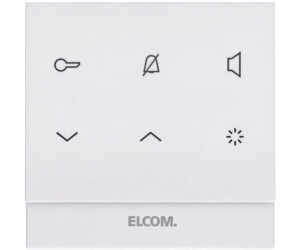 ELCOM Audio Indoor Station square 2-wire polar white glossy Touch (REK221Y)