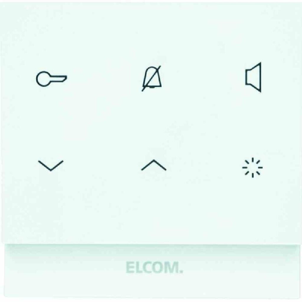 ELCOM Audio Indoor Station square 2-wire polar white glossy Touch (REK221Y)