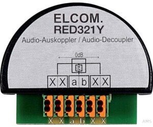 ELCOM Audio Coupler 2Wire UP black (RED321Y)