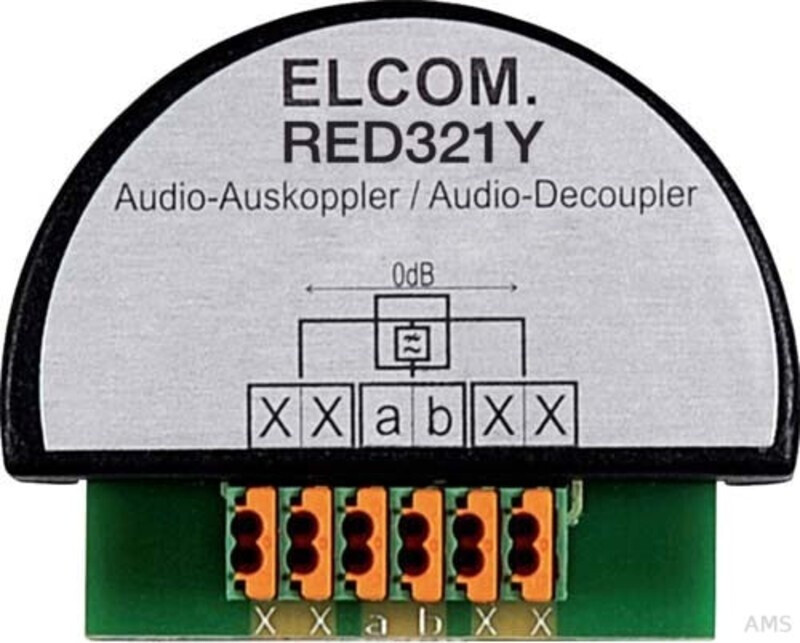 ELCOM Audio Coupler 2Wire UP black (RED321Y)