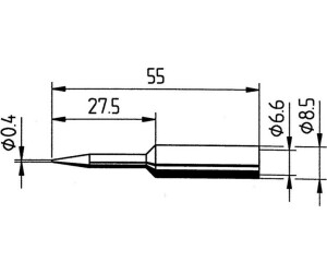 Ersa Soldering tip pencil shape extended 0.4 mm (0832UDLF/SB)