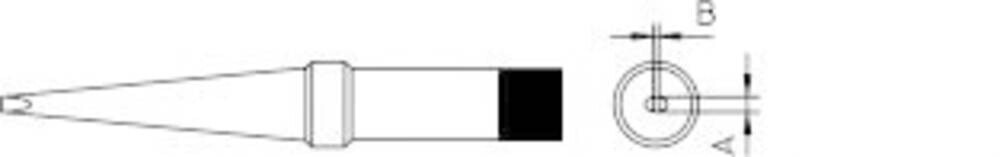 Weller Soldering tip PT M7 chisel-shaped long 3.2 mm (4PTM7-1)