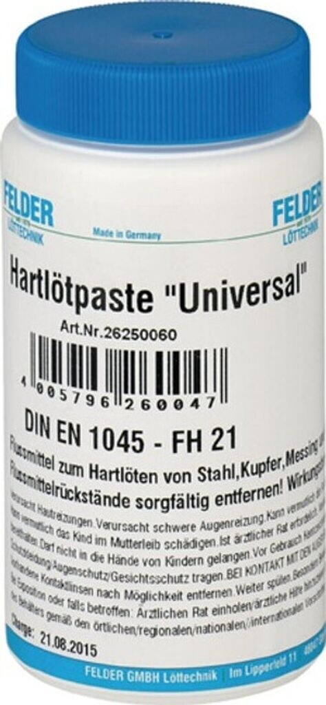 Felder Hard Soldering Paste Universal 800-1100°C 500g Bottle (26250060)