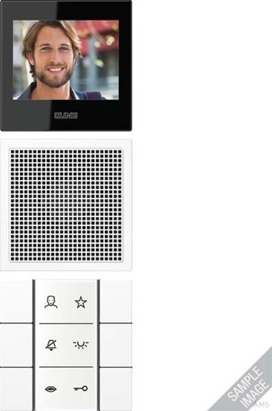 Jung Siedle In-Home-Bus Video Indoor Station 2.7'', Series LS, Stainless Steel (SIVIES627)