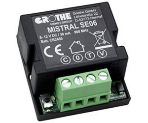 Grothe MISTRAL SE06 Funksender Unterputz RW150m 868,35MHz (43443)
