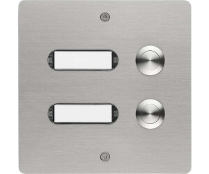 Grothe Etagenplatte Klingeltaster mit Namensschild Edelstahl V2A ETA 402 (55402)