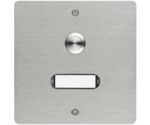 Grothe Klingeltaster ETA 501 V2A AP Etagenplatte mit Namensschild Edelstahl (55501)