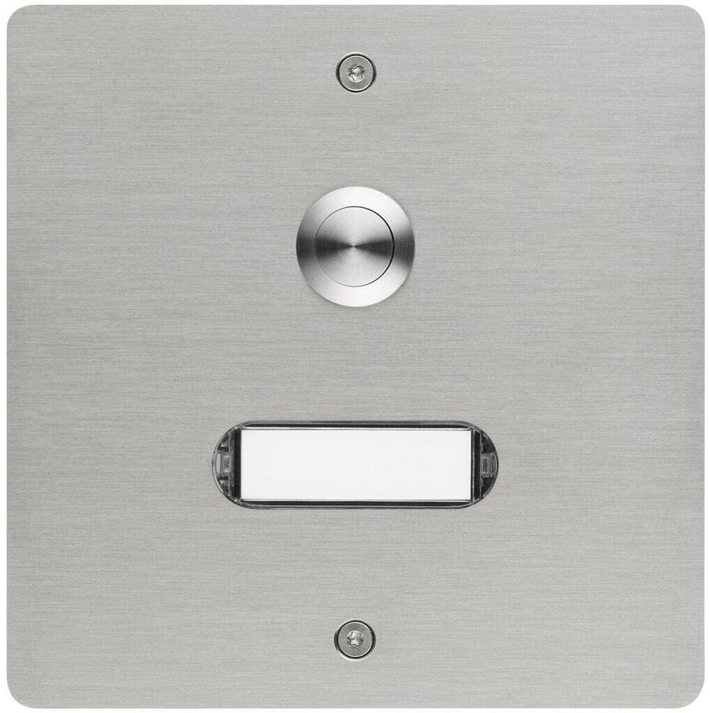 Grothe Klingeltaster ETA 501 V2A AP Etagenplatte mit Namensschild Edelstahl (55501)